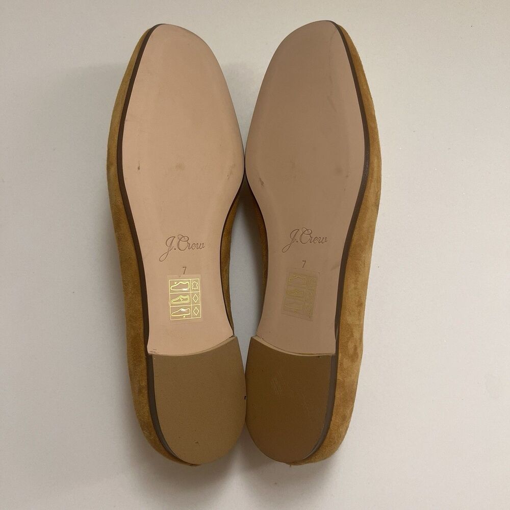 J. Crew Women’s Smoking Slipper Loafer Roasted Cider Gold Mustard Size 7 H5523 - Picture 11 of 12